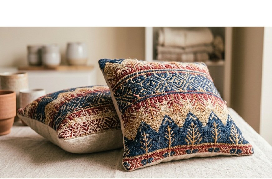 Block Print Cushion Cover