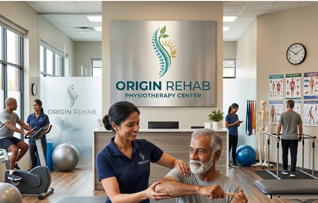 Physiotherapist helping patient